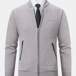 Zip Up Baseball Collar Sweater