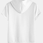 Short Sleeve Waffle Hoodie
