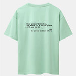 Slogan Back Print Drop Shoulder Oversize T-Shirt