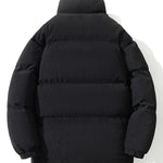 Funnel Neck Corduroy Puffer Coat