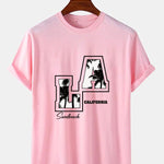 LA Palm Tree Print T-Shirt
