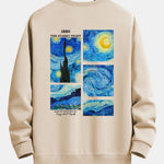 Starry Sky Back Print Relax Fit Sweatshirt