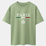 Paris Slogan Print Drop Shoulder Oversize T-Shirt