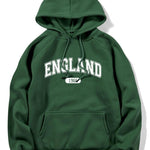 England Letter Print Hoodie