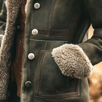 Women's Retro Suede Thick Warm Coat