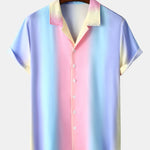 Ombre Print Cuban Shirt & Swim Shorts