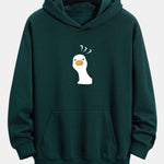 Question Mark Doubtful Duck Print Relax Fit Hoodie