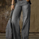 Retro Fashion Casual Straight Wide Leg Jeans