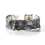 Men's Vintage Hammer Pattern Distressed S925 Ring