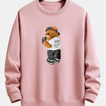 Selfie Bear Print Relax Fit Sweatshirt