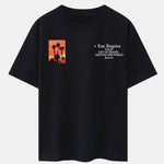 Palm Tree Slogan Print Drop Shoulder Oversize T-Shirt