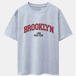 Brooklyn Print Drop Shoulder Oversize T-Shirt