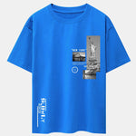 New York Architecture Print Drop Shoulder Oversize T-Shirt