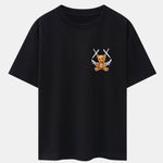 Smiley Bear Back Print Heavy Weight Oversize T-Shirt