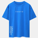 Tokyo Slogan Print Drop Shoulder Oversize T-Shirt