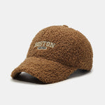 Boston Embroidery Teddy Plush Baseball Cap