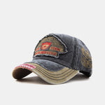 New York Patch Washed Distressed Baseball Cap