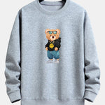Hip Hop Bear Print Relax Fit Sweatshirt