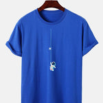 Astronaut On A String Print T-Shirt