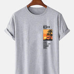 Beach Scenery Slogan Print T-Shirt