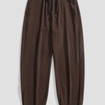 Corduroy Drawstring Jogging Pants
