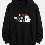 Santa Claus Slogan Print Relax Fit Hoodie