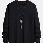 3 Pieces Basic Long Sleeve Cotton T-Shirt