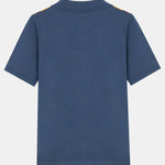 Short Sleeve Multi Stripe Button Up Sweater Polo