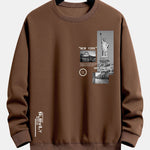 New York Architecture Print Relax Fit Sweatshirt