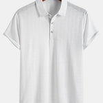 Short Sleeve Knitted Textured Polo