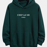 Paris Print Relax Fit Hoodie