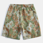 Painted Floral Jacquard Shorts