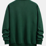 Relax Fit Geometric Striped Sweatshirt