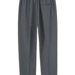 Relax Fit Elastic Waist Straight Leg Trousers