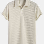 Rhombus Geometric Jacquard Polo