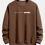 Balance Stripe Print Relax Fit Sweatshirt