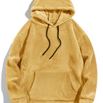 Relax Fit Teddy Fleece Hoodie With Ears