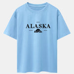 Alaska Slogan Print Drop Shoulder Oversize T-Shirt