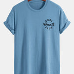 Regular Fit Cool Aunts Club Print Cotton T-Shirt