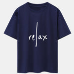 Relax Print Drop Shoulder Oversize T-Shirt