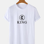 King Print Arc Hem T-Shirt