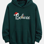 Christmas Believe Print Relax Fit Hoodie