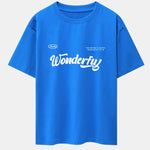 Wonderful Slogan Print Drop Shoulder Oversize T-Shirt