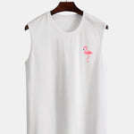 Flamingo Print Tank Top & Swim Shorts