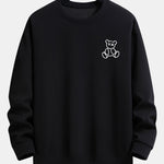 Bear On Vacation Print Relax Fit Sweatshirt