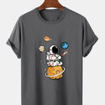 Planet Astronaut Print T-Shirt