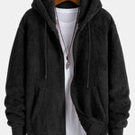 Teddy Zip Up Hooded Coat & Teddy Jogger Pants