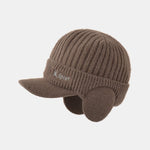 Warm Earflaps Knit Baseball Cap