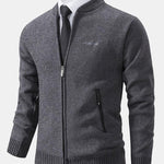 Zip Up Baseball Collar Sweater