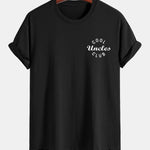 Regular Fit Cool Uncles Club Print Cotton T-Shirt